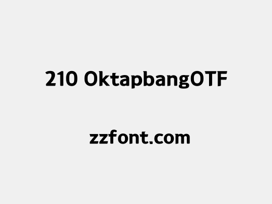210 OktapbangOTF
