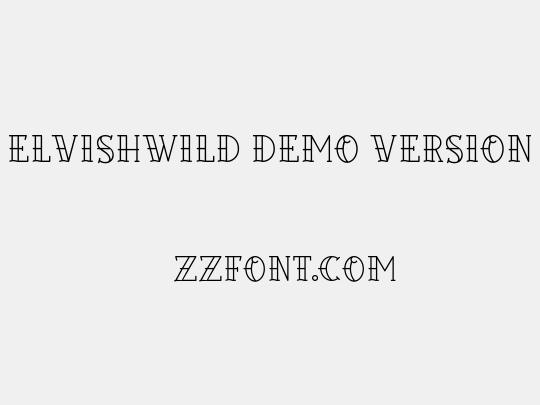 Elvishwild Demo Version