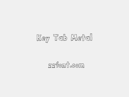 Key Tab Metal