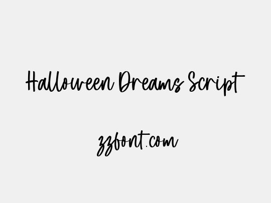 Halloween Dreams Script
