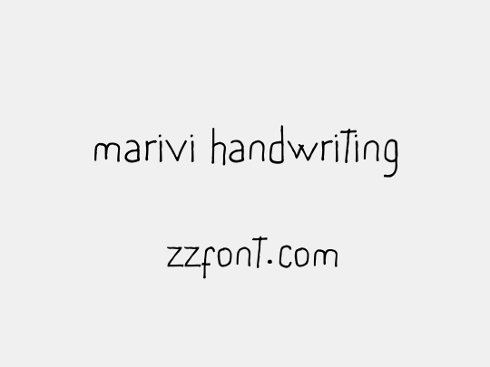 marivi handwriting