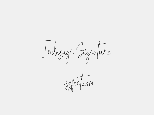 Indesign Signature