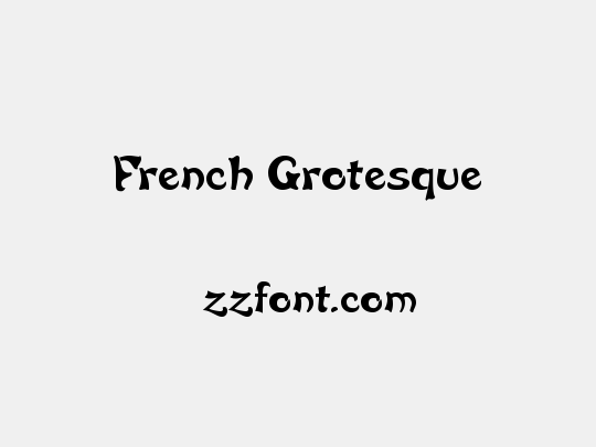 French Grotesque