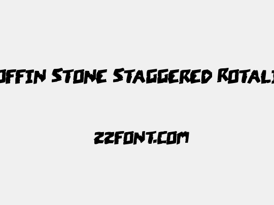 Coffin Stone Staggered Rotalic