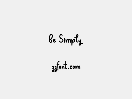 Be Simply