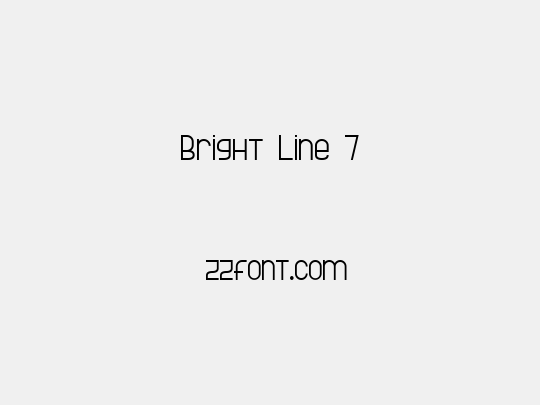 Bright Line 7