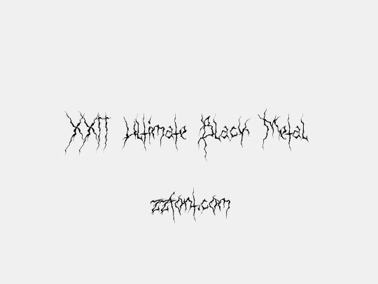 XXII Ultimate-Black-Metal
