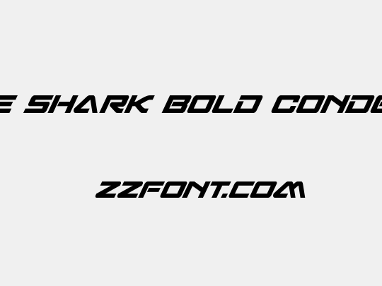 Sabre Shark Bold Condensed