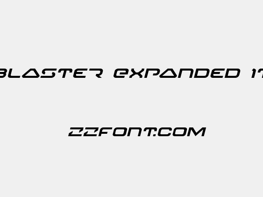 4114 Blaster Expanded Italic