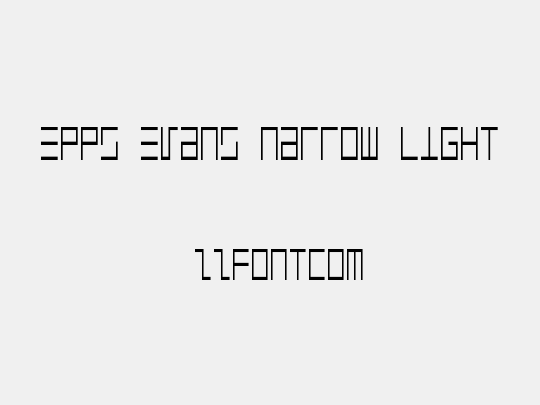 Epps Evans Narrow Light