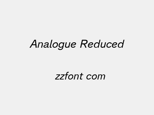 Analogue Reduced