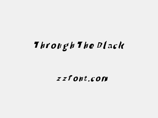 Through The Black
