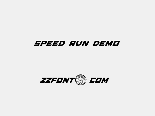 Speed Run Demo