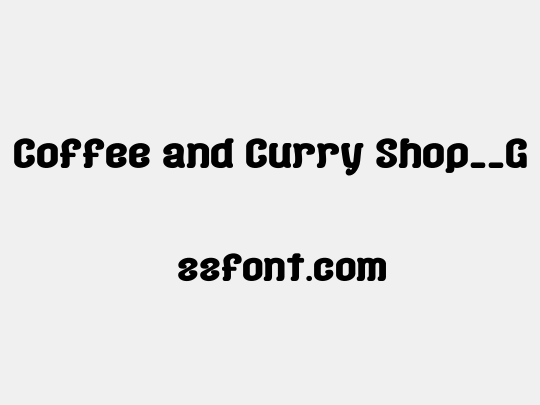 Coffee and Curry Shop__G