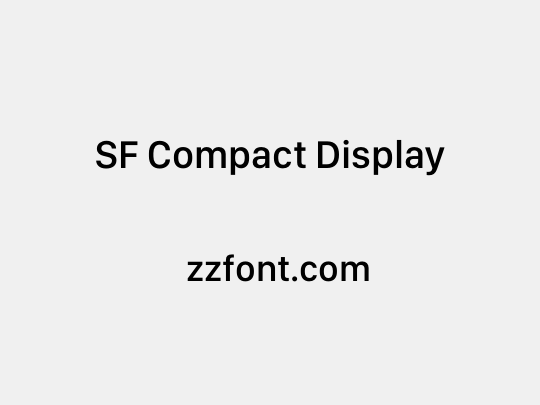SF Compact Display