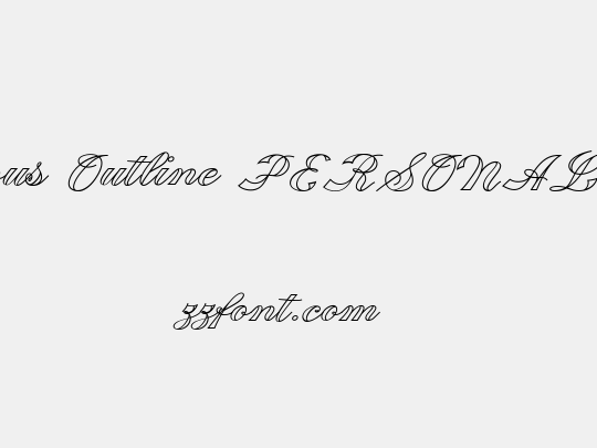 Fabulous Outline PERSONAL USE