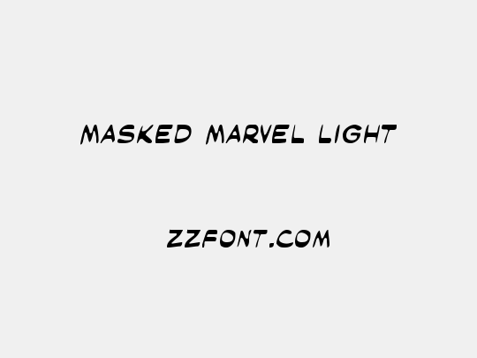 Masked Marvel Light