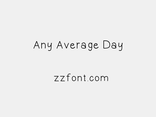 Any Average Day