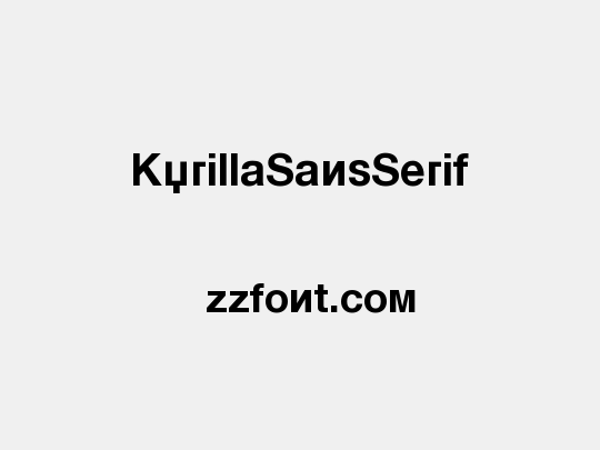 KyrillaSansSerif