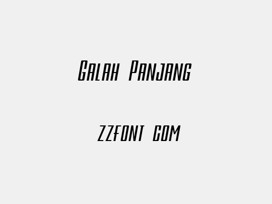 Galah Panjang