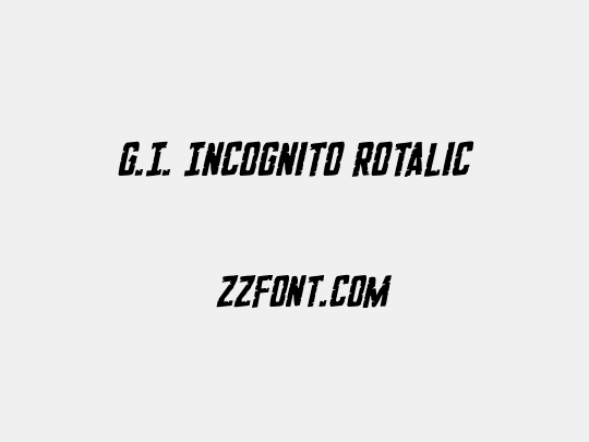 G.I. Incognito Rotalic