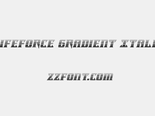 Lifeforce Gradient Italic