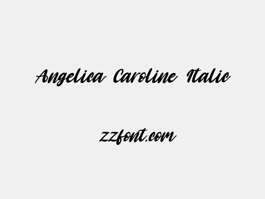 Angelica Caroline Italic