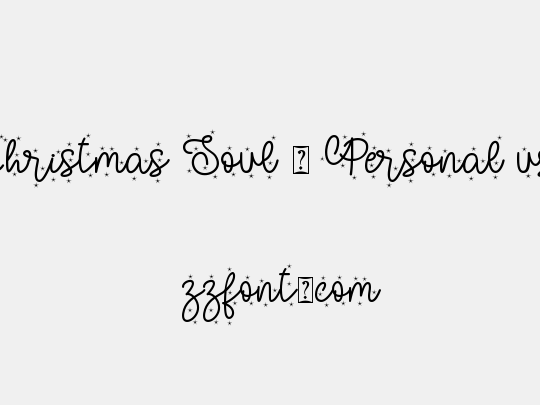 Christmas Soul - Personal use