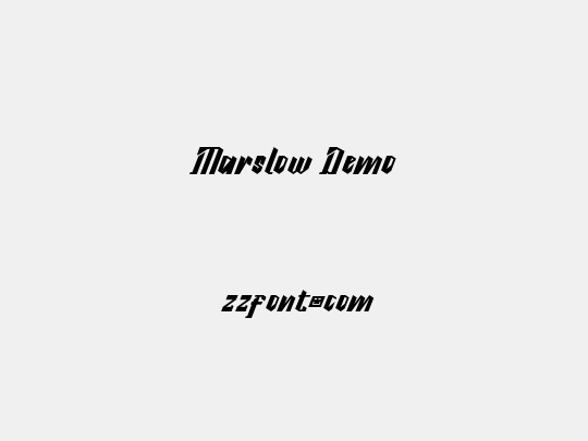 Marslow Demo
