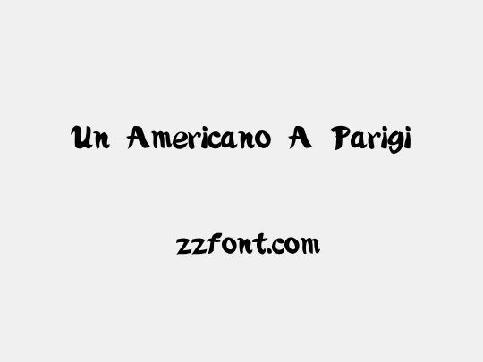 Un Americano A Parigi
