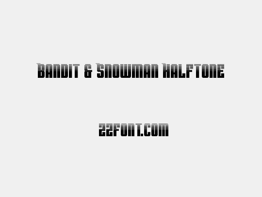 Bandit & Snowman Halftone