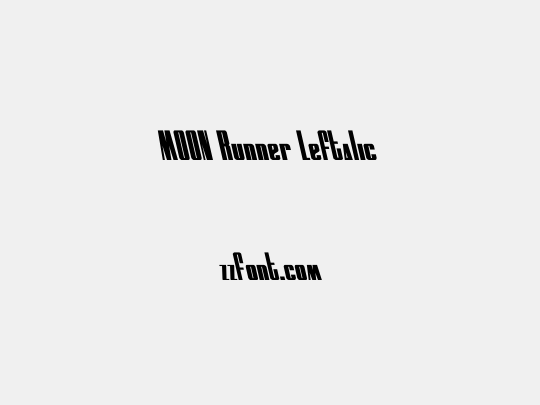 MOON Runner Leftalic