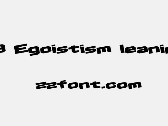 D3 Egoistism leaning
