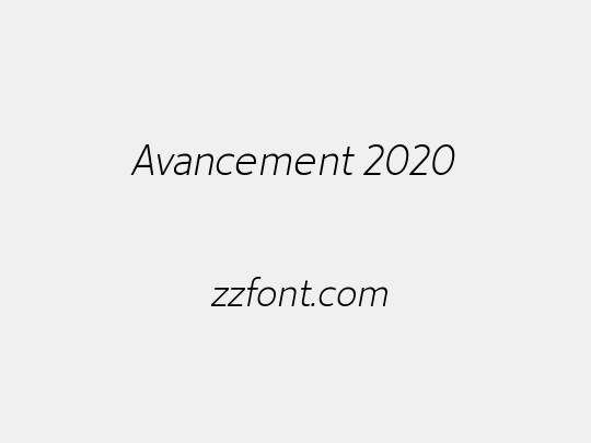 Avancement 2020