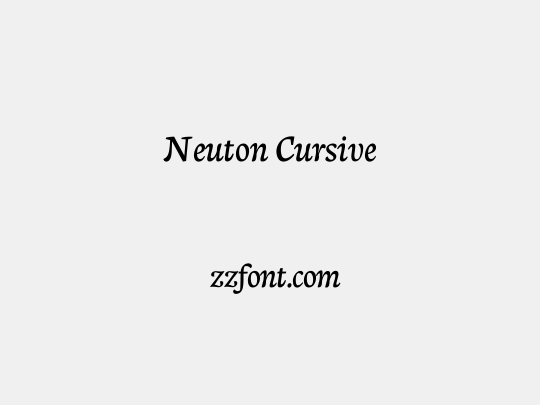 Neuton Cursive