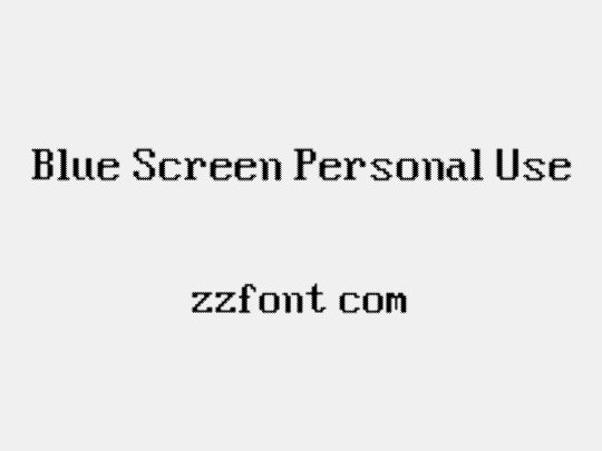 Blue Screen Personal Use
