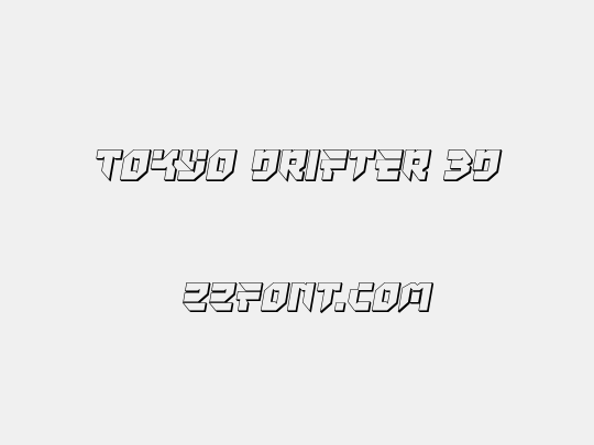 Tokyo Drifter 3D