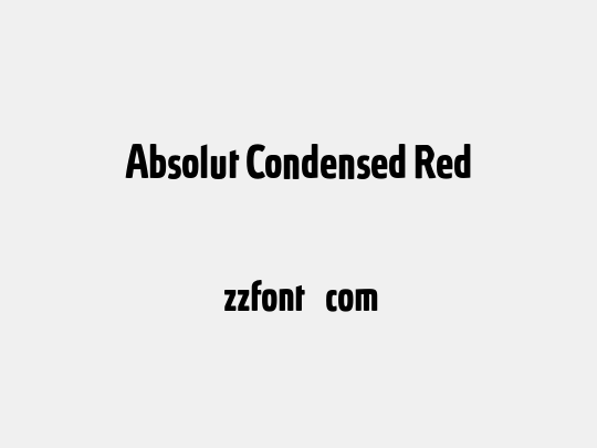 Absolut Condensed Red