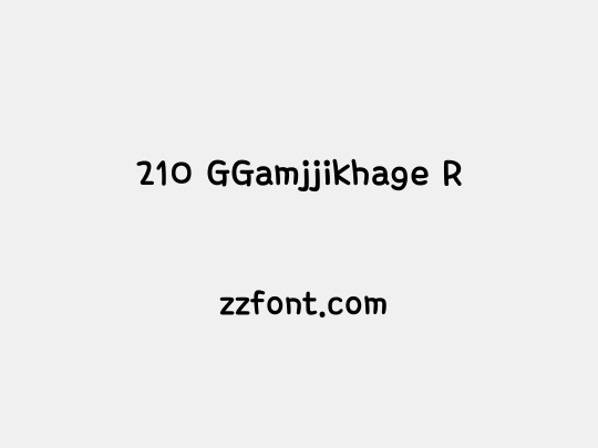 210 GGamjjikhage R