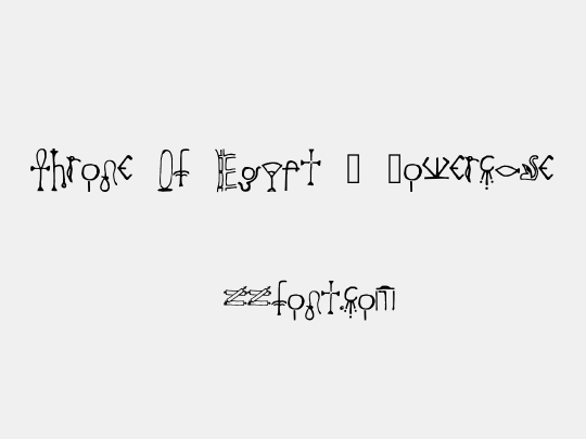 Throne Of Egypt _ Lowercase