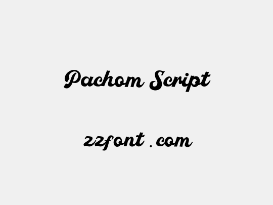 Pachom Script