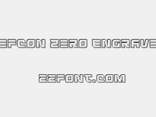 Defcon Zero Engraved