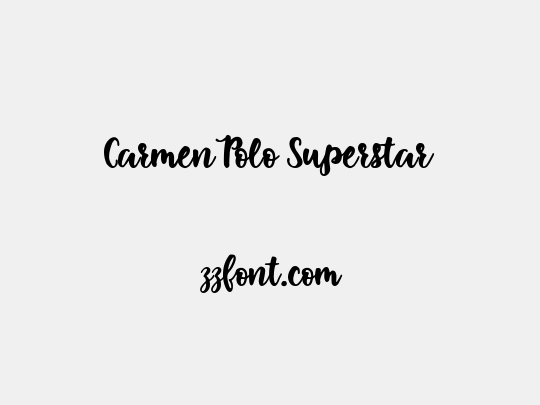 Carmen Polo Superstar