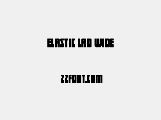 Elastic Lad Wide