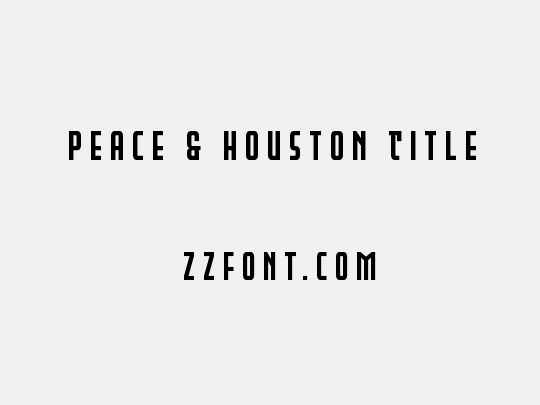 Peace & Houston Title