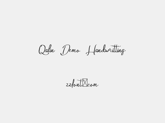 Qalin Demo Handwritting
