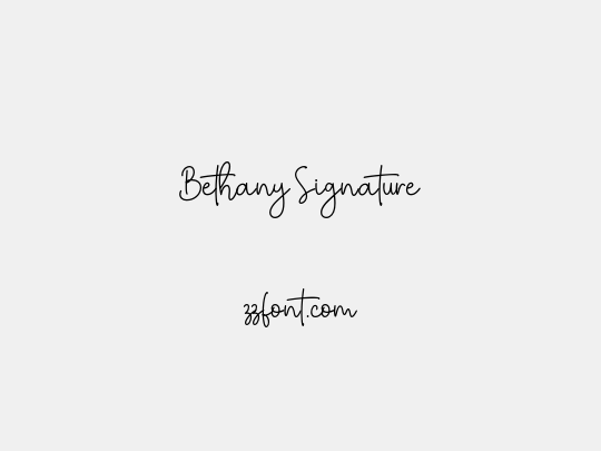 Bethany Signature