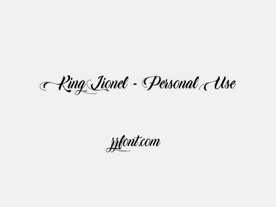 King Lionel - Personal Use