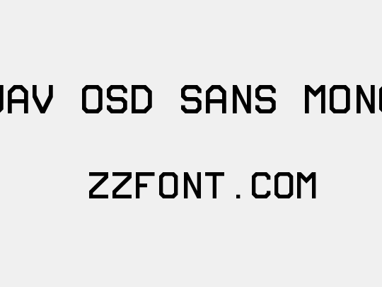 UAV OSD Sans Mono