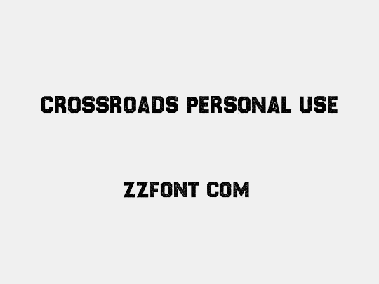 CROSSROADS PERSONAL USE